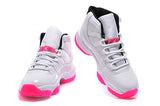 Air Jordan 11 Low "Georgetown" Citrus Retro Women White Pink - apollokick.myshopify.com