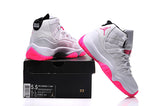 Air Jordan 11 Low "Georgetown" Citrus Retro Women White Pink - apollokick.myshopify.com