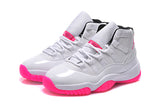 Air Jordan 11 Low "Georgetown" Citrus Retro Women White Pink - apollokick.myshopify.com