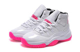 Air Jordan 11 Low "Georgetown" Citrus Retro Women White Pink - apollokick.myshopify.com