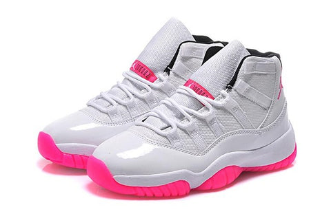 Air Jordan 11 Low "Georgetown" Citrus Retro Women White Pink - apollokick.myshopify.com