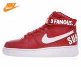 Nike Air Force 1 High Joint White-red SUPREME - apollokick.myshopify.com