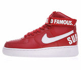 Nike Air Force 1 High Joint White-red SUPREME - apollokick.myshopify.com