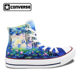 Converse All Star Monet Water Lilies Design Custom - apollokick.myshopify.com