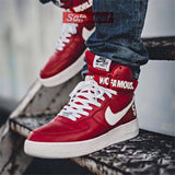 Nike Air Force 1 High Joint White-red SUPREME - apollokick.myshopify.com